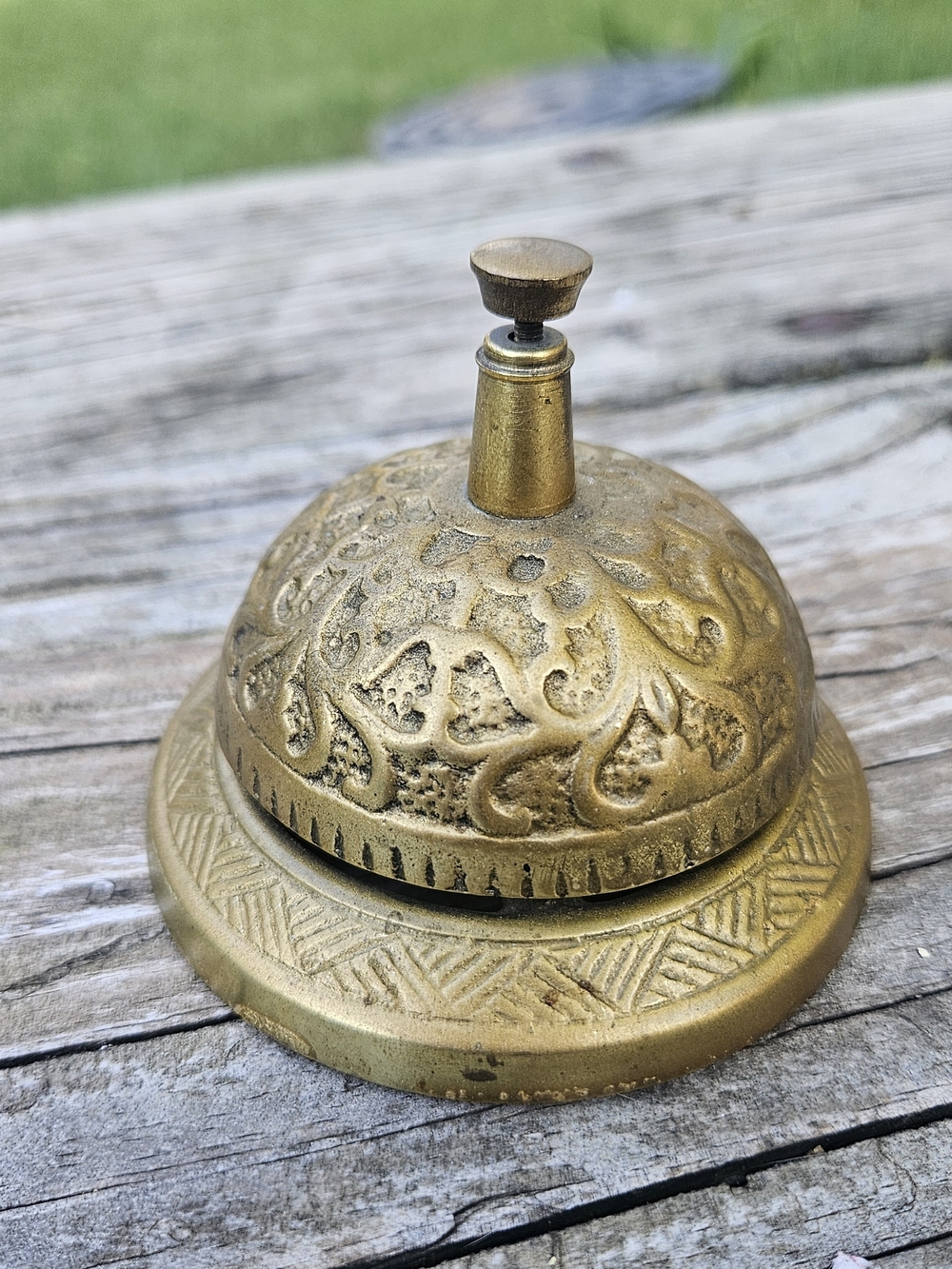 Vintage Hotel Desk Brass Bell In Great Condition